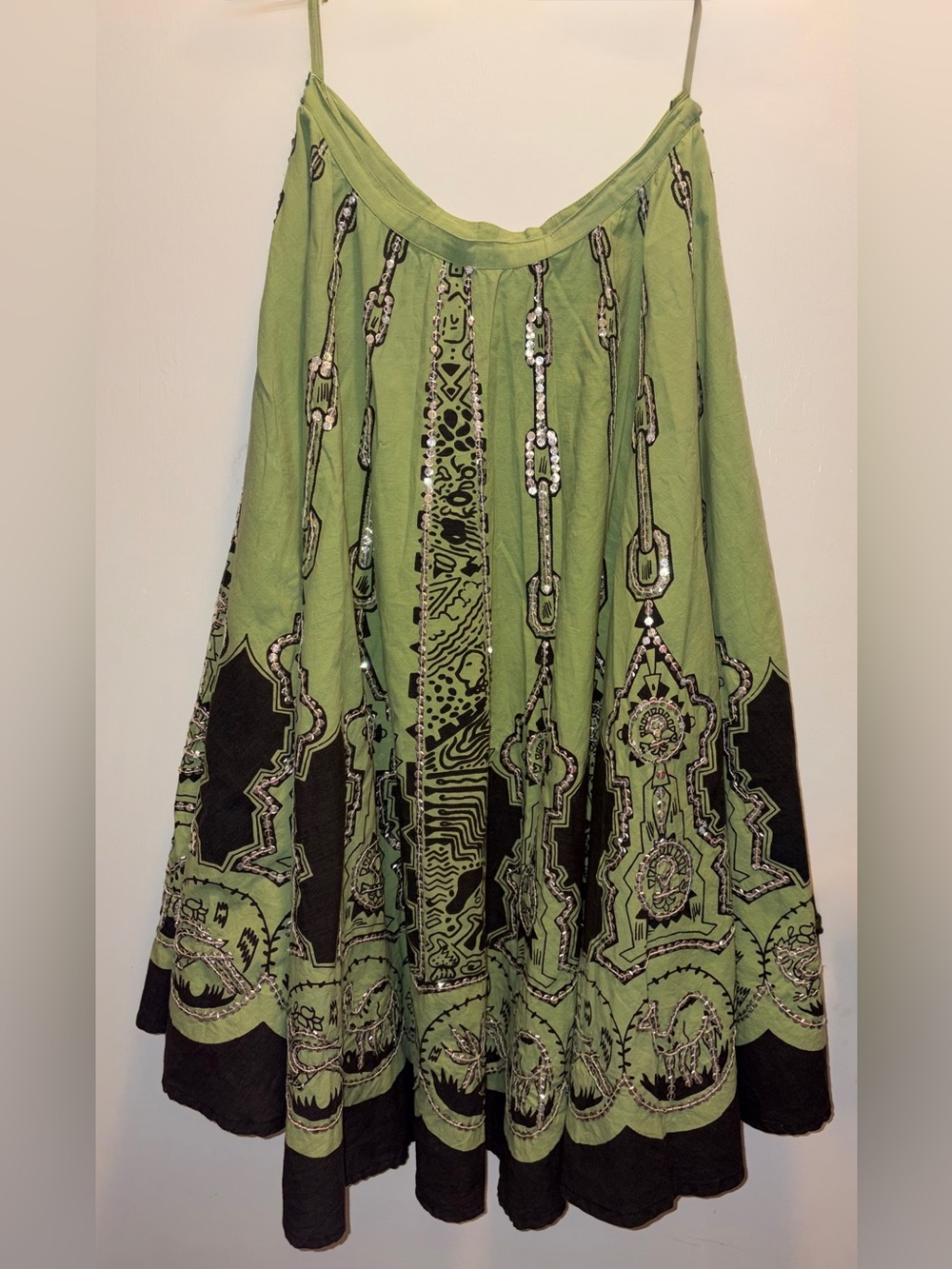 Vintage Y2k Sequin A-Line Skirt